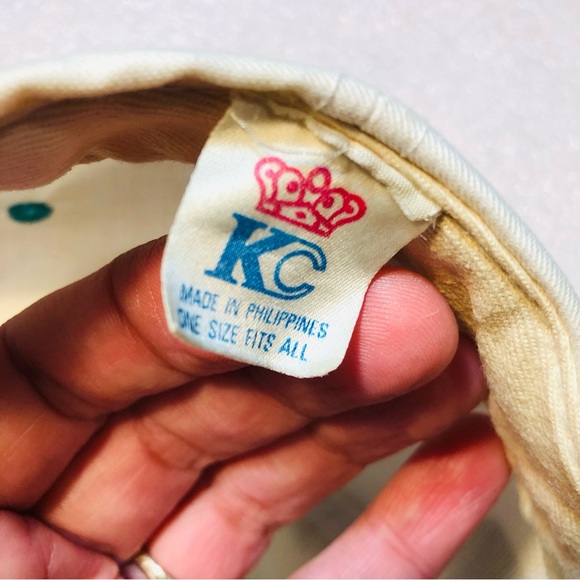 VTG Detroit Vipers IHL Snapback Adjustable Hat 1990s White Teal KC Brand HTF - Picture 5 of 6